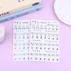 1 Set Beginner Letter Piano Sticker 88/61/54/49 Keys With Removable Colored Note Labels Piano Keyboard Stickers