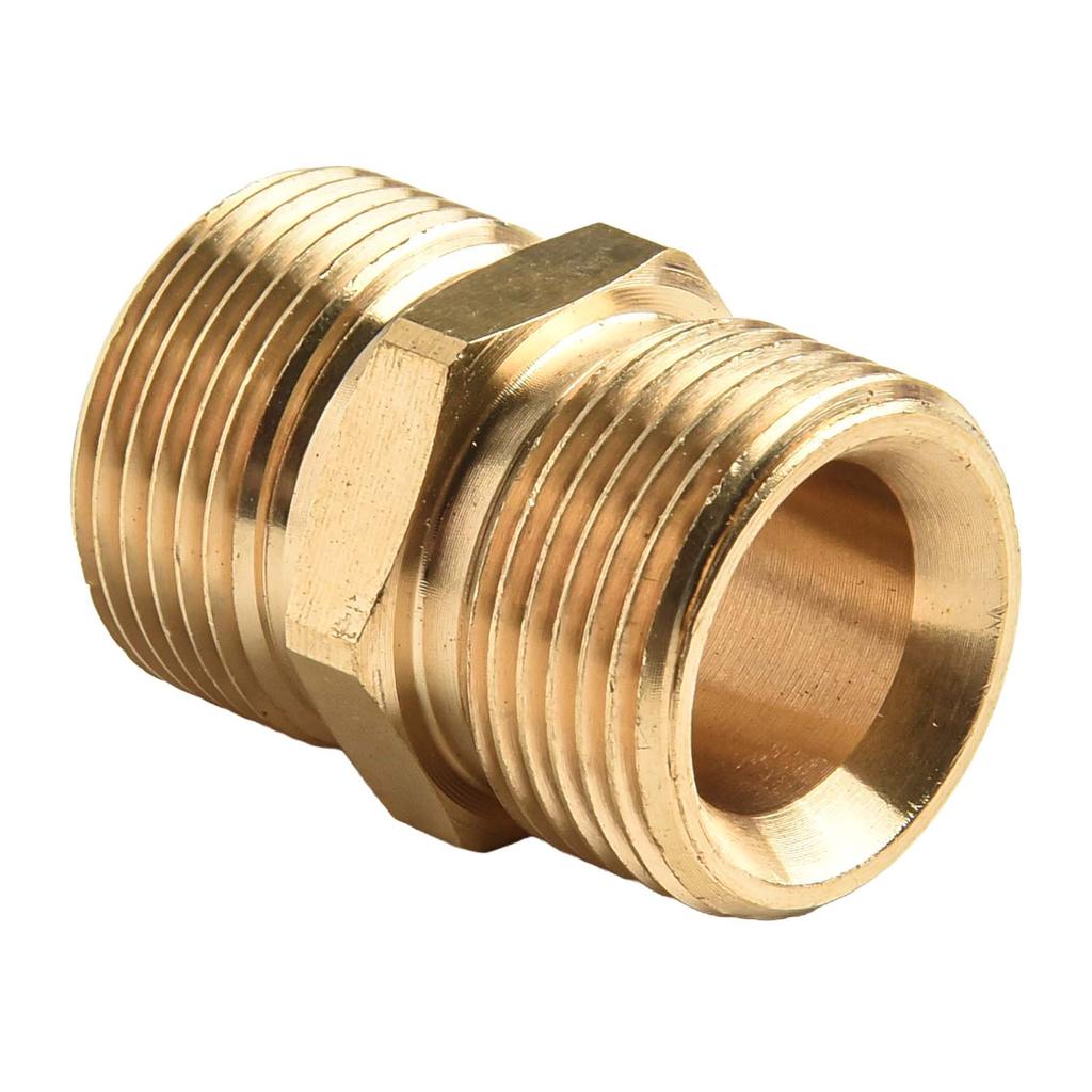 Perfect Fit M22 Metric Male To Male Pressure Washer Hose Extension Adapter