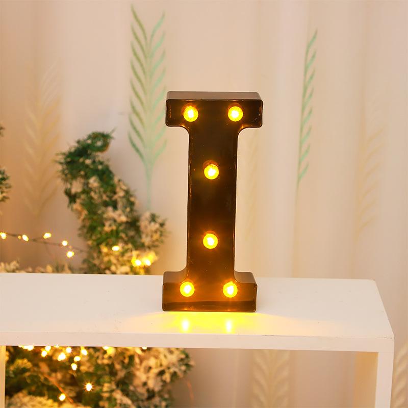 Cross-border Hot-Selling Black LED Letter Lamp for Proposal, Festival Decoration, and Ambiance Arrangement