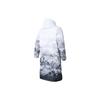 Anta All Over Print Landscape Gradient Zipper Hooded Long Sleeve Down Jacket Men Outerwear Pure-White 952347905-1