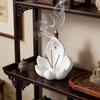 Resin Lotus Tabletop Incense Base Zen Chinese Style Lotus Incense Stick Incense Stick Burner  Spa