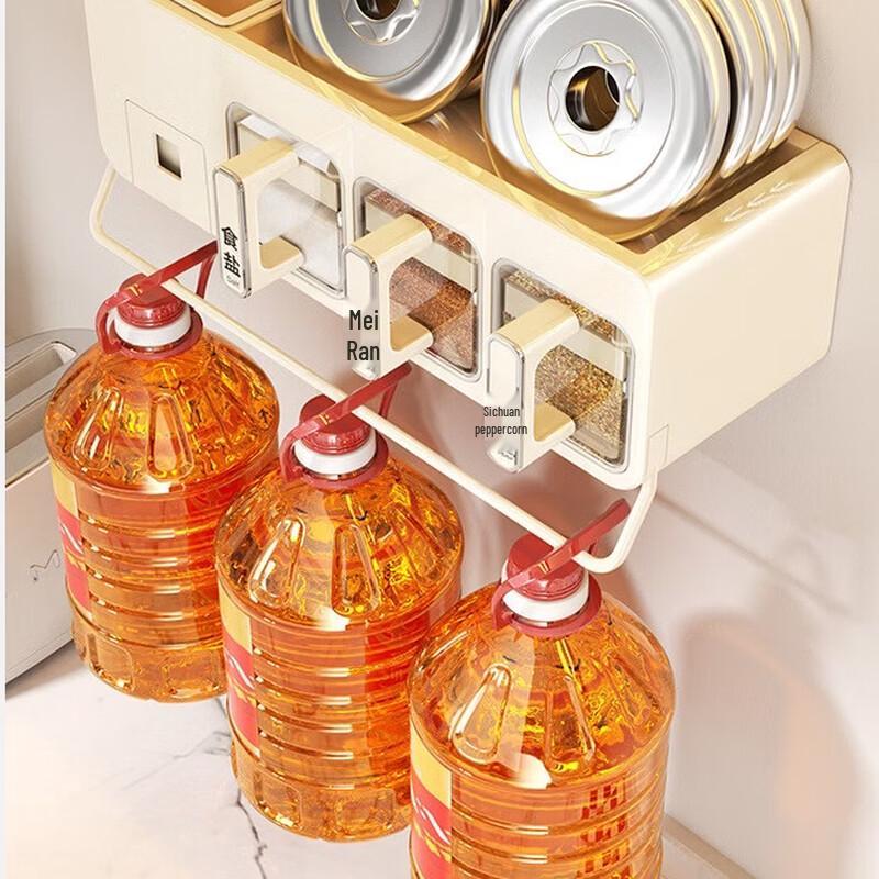 Multifunctional Wall-Mounted Spice Organizer