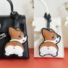 15 Styles Brand Latest Cowhide Bag Pendant & Accessories, Puppy Theme High Quality Key Chain Backpack Charms, Diy Bag Decor Gift