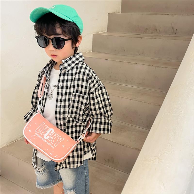 Trendy Pu Sling Bag For Kids Stylish Casual Crossbody Pouch With Waterproof Design