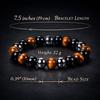 WFJ Obsidian Hämatit Dreifachschutz Armbänder Set - Tigerauge Perlen Natürlicher Stein Armband für Männer Frauen Edelstein (10 MM)