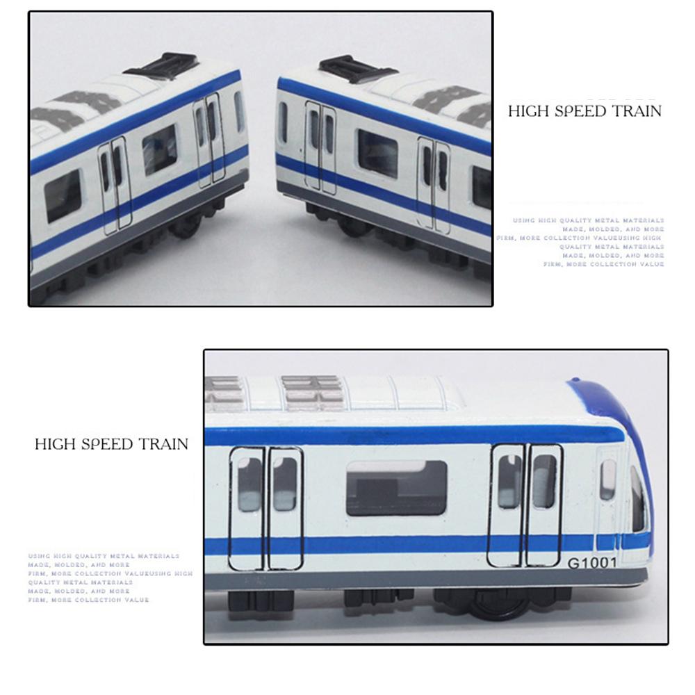 1/64 Scale Train Model, 4 Urban Rail Subway Alloy Train Cars, Alloy Subway Model, Subway/car Model