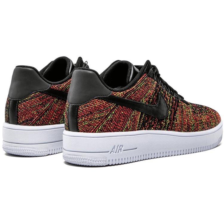 New Nike Lab Air Force 1 Low Flyknit Black Multicolor 826577-001