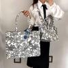 2023 Women's Large Capacity Embroidery Tote Bag – Cotton Linen Canvas Shoulder Handbag