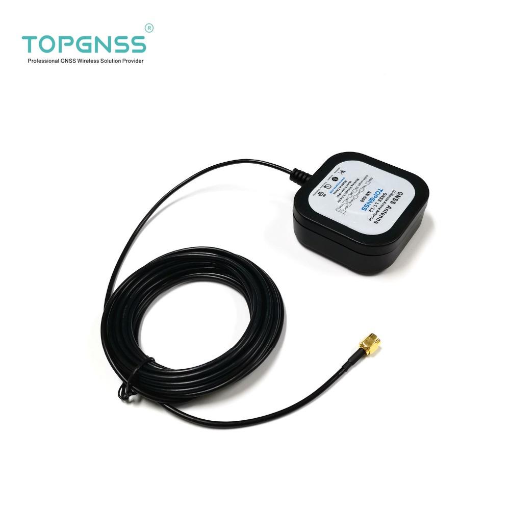 TOPGNSS AN608 high precision GNSS antenna,RTK GPS antenna,UAV-UGV High precision gain For ZED-F9P RTK antenna BEIDOU,SMA-J