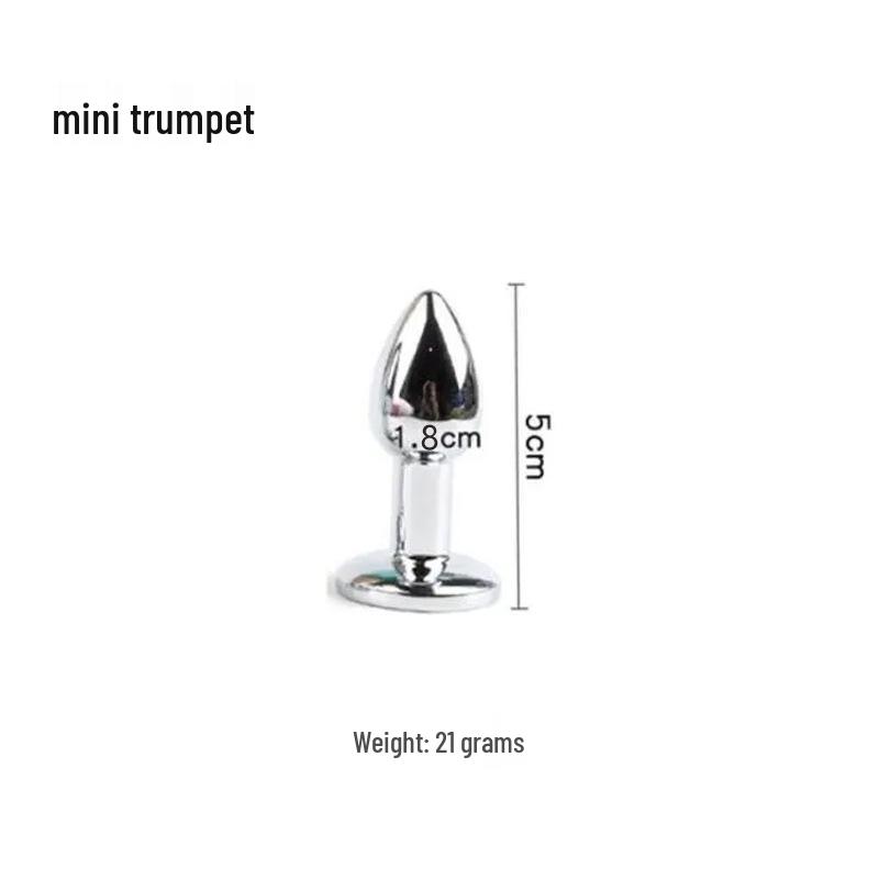 Odnímatelný kulatý kovový anální kolík - Všestranný tréninkový nástroj a nástroj pro vlastní potěšení pro diskrétní nošení venku