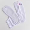 KYOETSU Embroidered Tabi Socks with Japanese Pattern and Tabi Cover Women's Non-Slip (Sizes 21-22cm, E. Kanzashi)