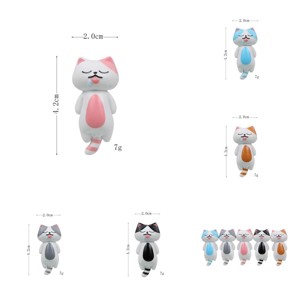 Cat With Sleeping Drooling While Lying Down Resin Ornaments For Gift And Decor