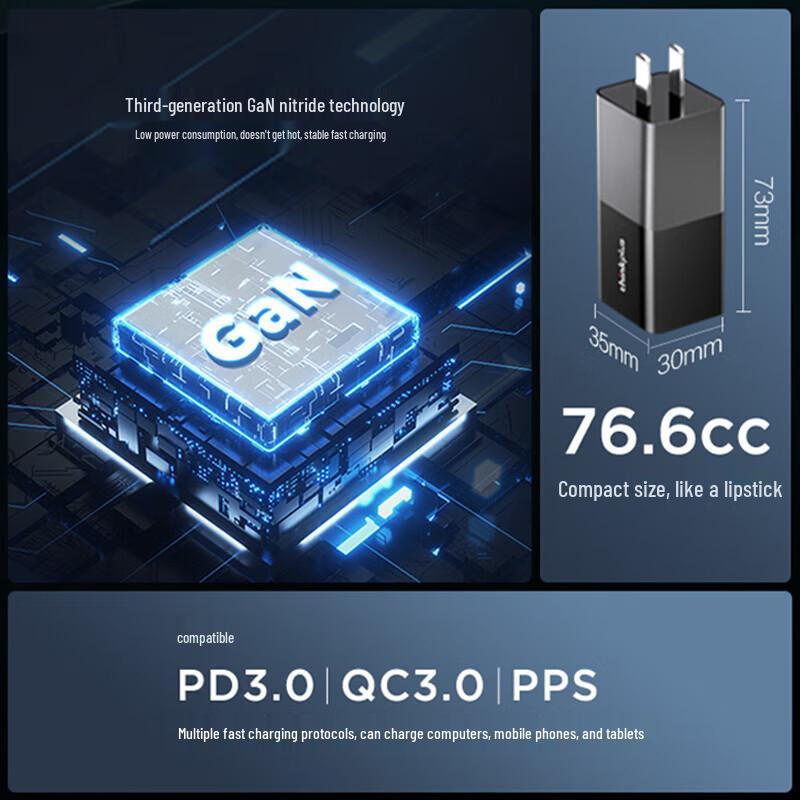 Lenovo ThinkPlus 65W GaN Lipstick Charger