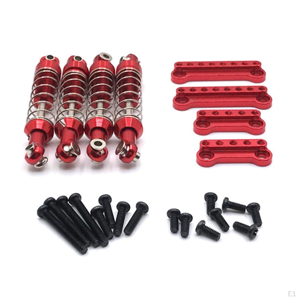 Metal Shock Absorber with 4pcs for MN D90 D91 D96 MN98 MN99S 1/12 RC Crawler Model Car Upgrades