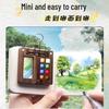 Portable Mini Watercolor Paint Box with Wooden Palette - Travel Sketchbook & Painting Toy