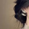 Light Luxury Vintage Chinese Style Water Drop Tassel Dangle Earrings For Women