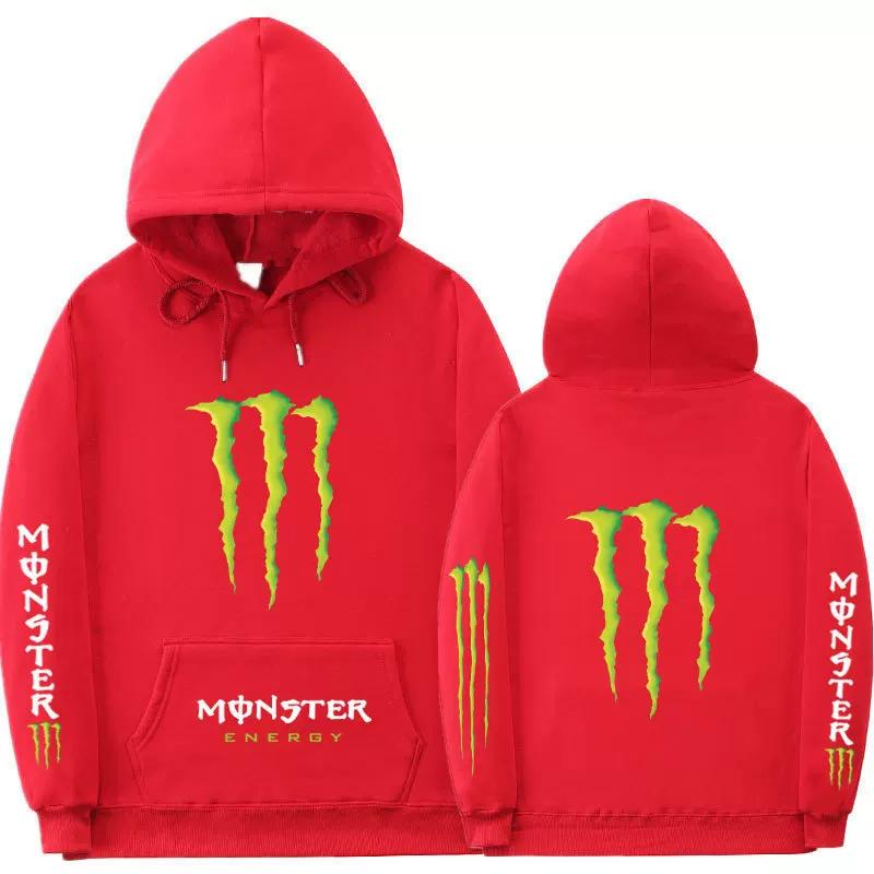 Premium "Monster Claw" Y2K Grafik Unisex Hoodie – Locker geschnittener Langarm-Hip-Hop Pullover für Outdoor-Freizeitkleidung