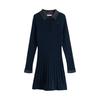 Girls Cable Knit Long-Sleeved Sweater Dress