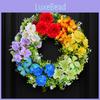 Party Venue Decor Artificial Flower Wreath For Seasonal Events With Durable Plastic And Polyester
