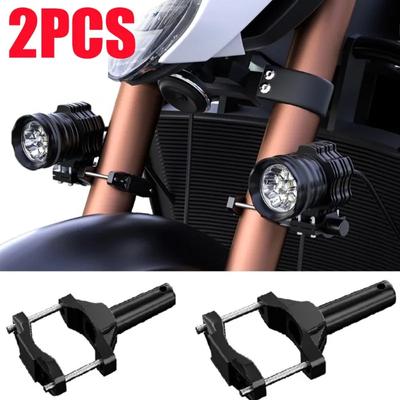 2 stuks Motorfiets Spotlight Modificatie Bevestigingsbeugel Schokabsorptie Uitbreidingsbeugel Versterking van Motorfietslicht