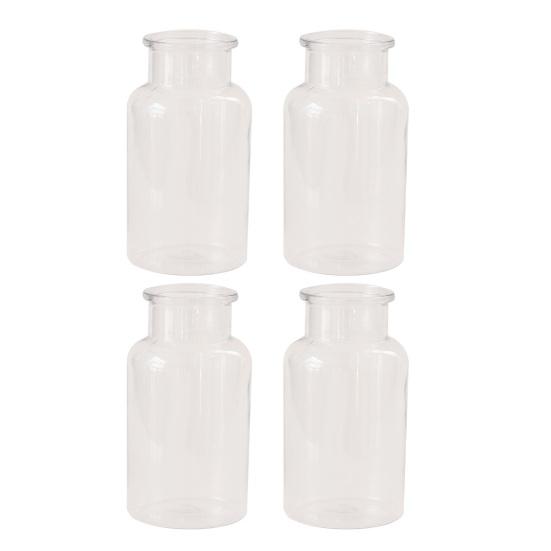 Yousheng Small Vases for Flowers, Mini Clear Glass Bud Vases, Mini Flower Vase for Wedding Table Centerpiece Home Decor,