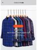 Men's Double-Sided Fleece-Lined Long-Sleeve Shirt for Autumn and Winter