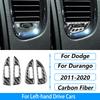 For Dodge Durango 2011-2020 Carbon Fiber Center Console Gear Shift Air Outlet AC CD Window Lift Trim Set Car Accessories Sticker