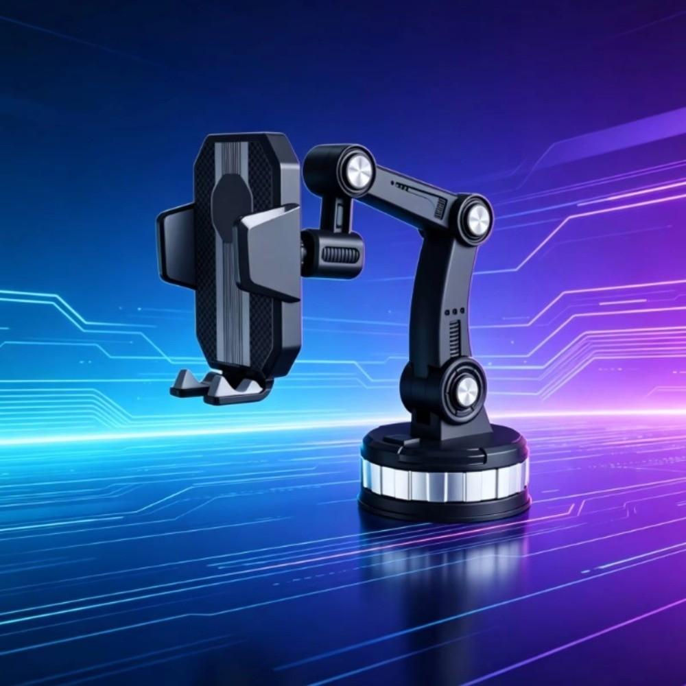 Retractable Car Phone Mount 360° Rotating Windshield Mount Car Phone Stand Engineering Vehicles
