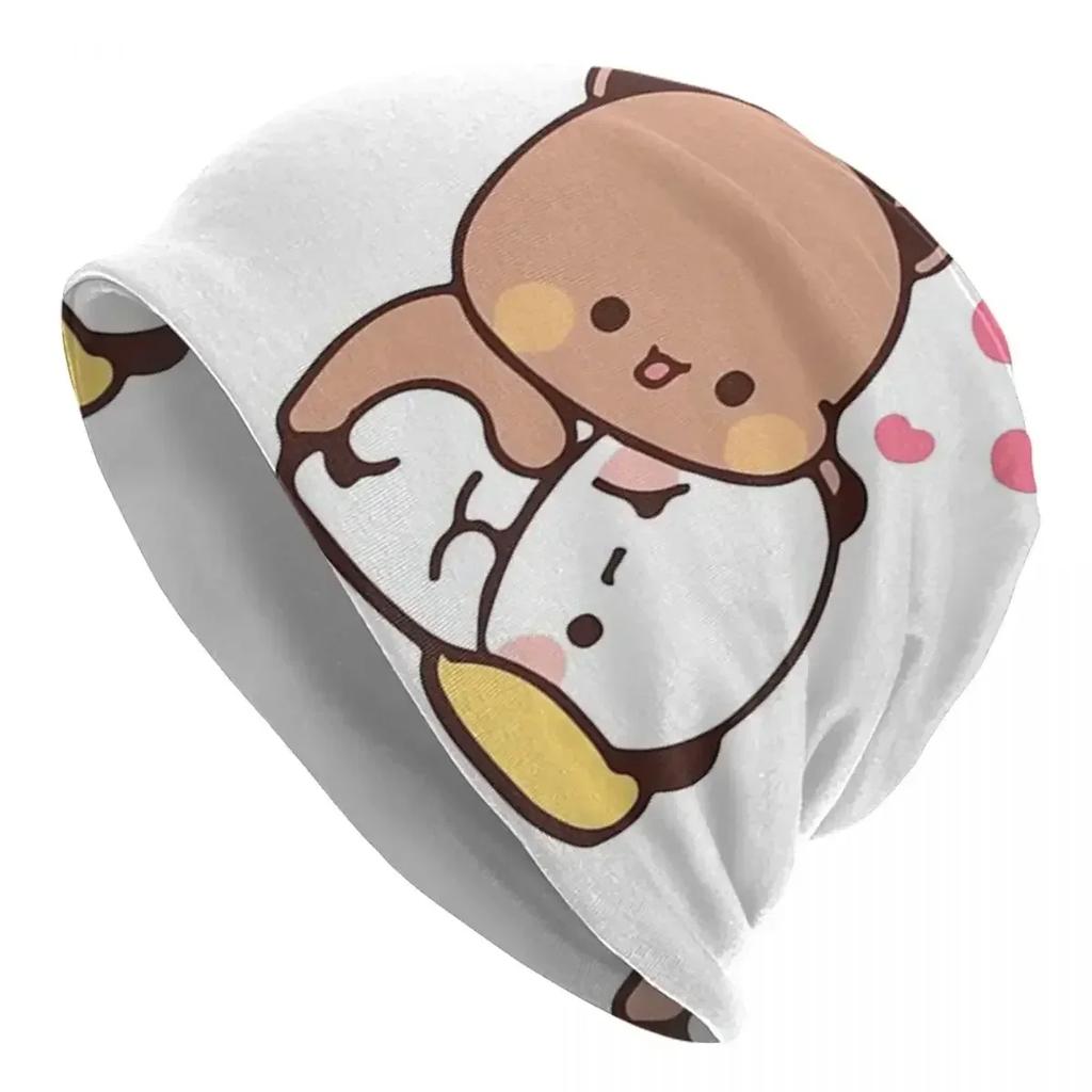 Bubu Dudu  Panda Bear Hugs Love Skullies Beanies Hats Warm Autumn Winter Outdoor Cap Knitted Bonnet Caps for Unisex Adult
