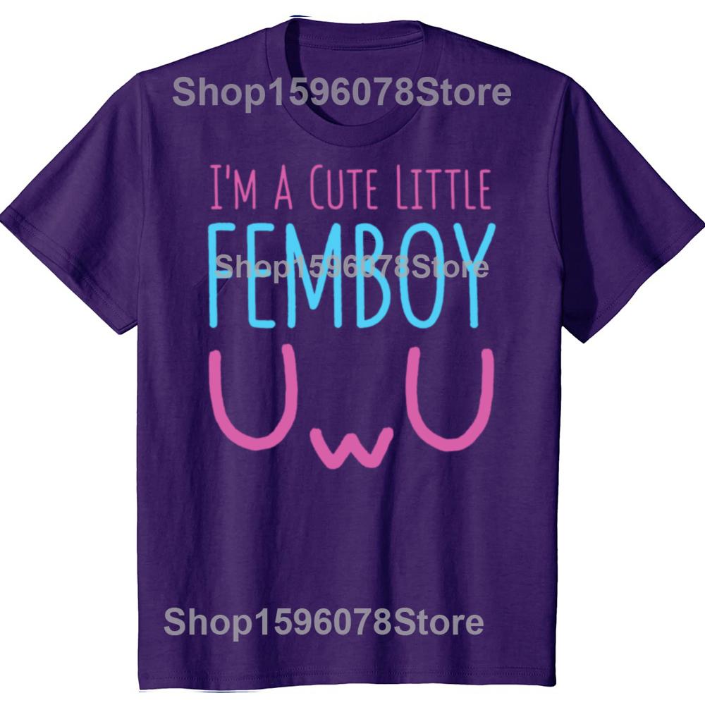 Funny I'm A Cute Little Femboy T-Shirt Graphic T Shirts Men Women Humor Streetwear Tee Shirt Short Sleeve Unisex Loose Clothing