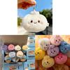 Foodshaped Plush Baozi Stress Ball With Keyring For Office And Home Use