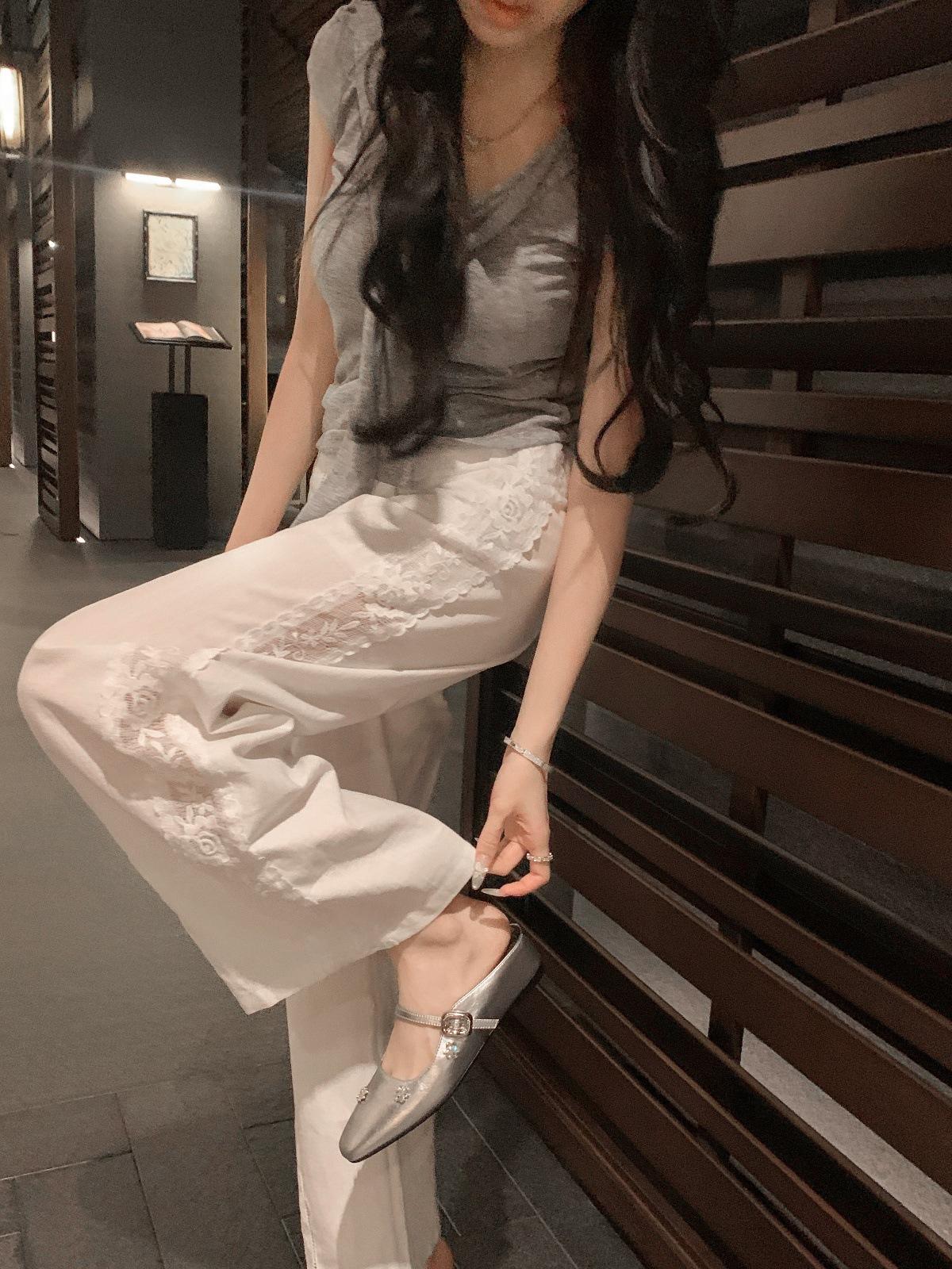 

Sheepskin~ Two versions of 4cm inner height increase square head rhinestone Mary Jane shoes women s single shoes bag head half slippers 40