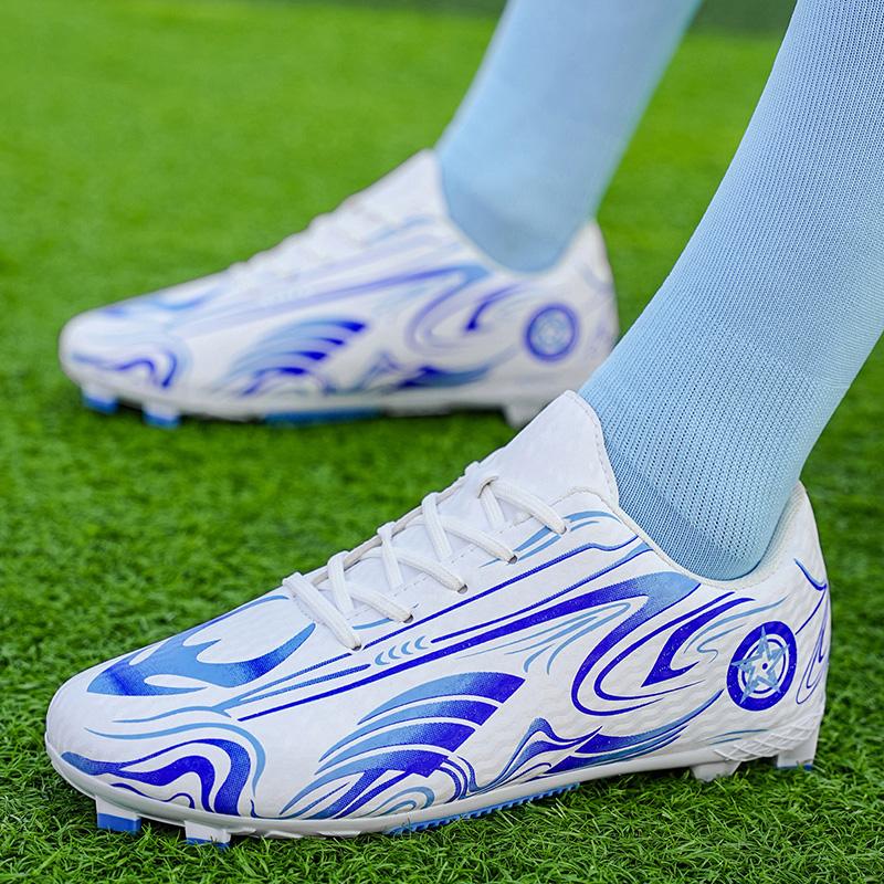 New Youth and Adult Long-Sole Football Boots for Grass Training - Anti-Slip and Durable