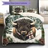 Vintage Framed Animals Pattern Bedding Quilt Set  Home Decoration  Gift (1 * duvet cover + 2 * pillowcase  without core)