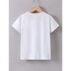 European sizes Boys' Summer Short Sleeve "Cute But Feral" Raccoon Graphic T-Shirt - Casual Round Neck Tee with Colorful Raccoon & Letter Print