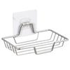 Soap Holder Wall-Mounted Stainless Steel Soap Dish Bathroom Toilet Organized Storage Rack Draining Soap Dish Household Supplies