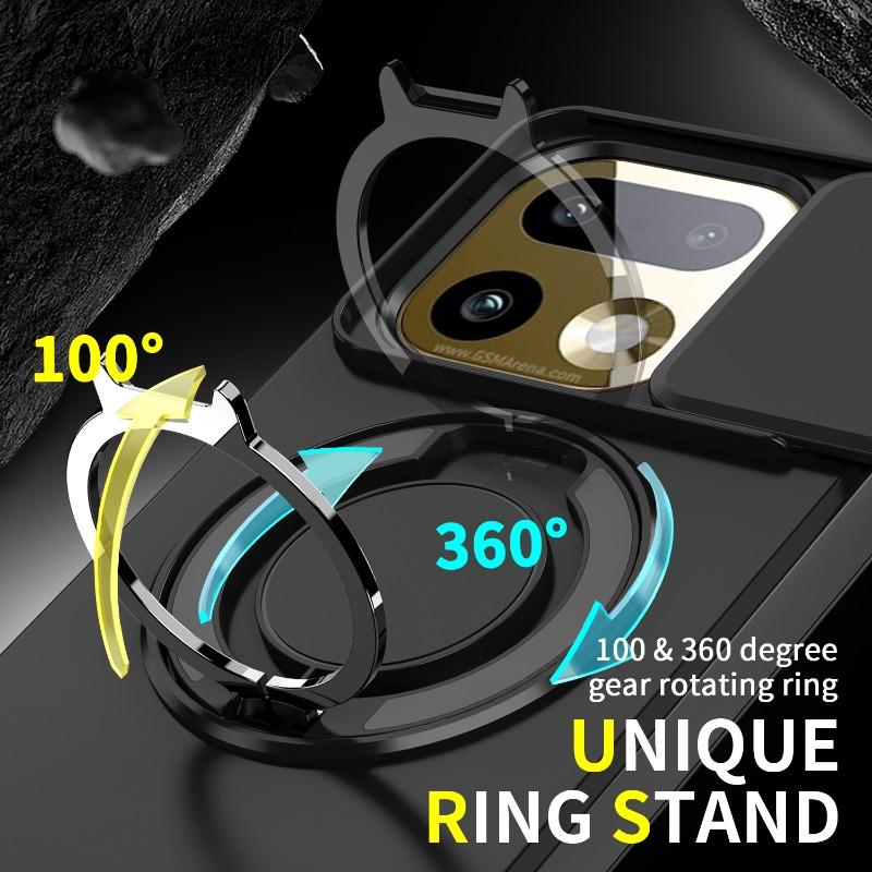 For Realme 16 Pro+ Shockproof Hybrid Magnetic Stand Phone Case for Realme 16pro Plus Slide Lens Camera Armor Protective Cover