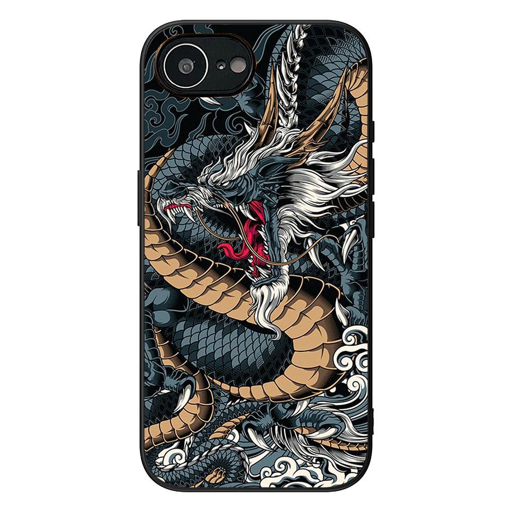 Black Dragon Cool Casing Phone Cover for Xiaomi Redmi Note 12 11 10 Pro 10A 10C 12C 14C A4 Note12 5G Soft Case