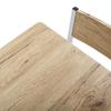 Ensemble De Table À Manger Et Deux Chaises Hautes Karlovy - Bois Et Métal - Blanc - Versa