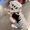 Dinosaur Skeleton Cos Props Children Adult Cute Wearable Mask Halloween Party Carnival Cosplay Costumes Funny Headwear