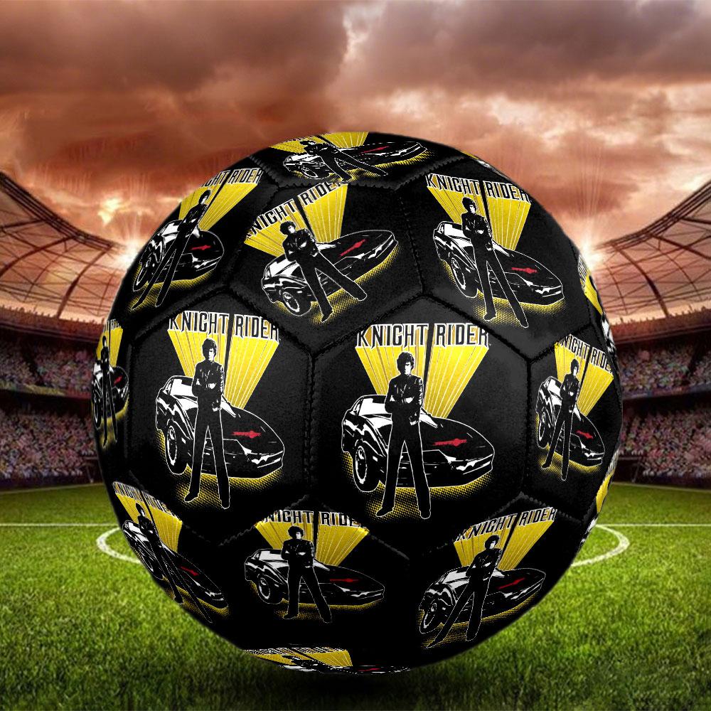 Knight Rider Print Size 5 Soccer Ball, Standard Match Football for Sports Game and Team Practice, Ideal Gift for Soccer Fans