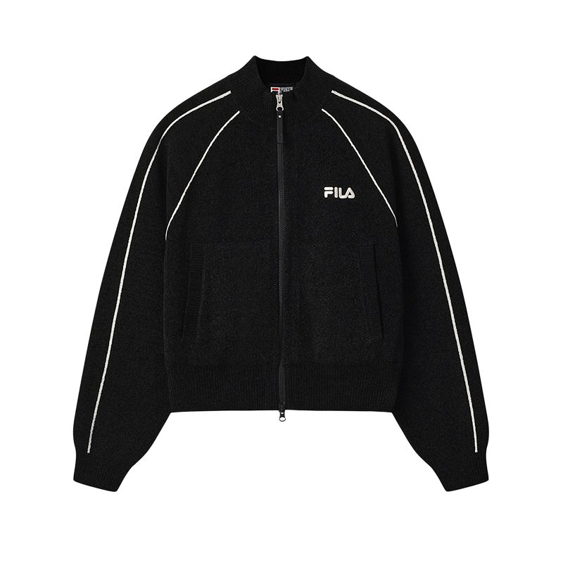 New FILA ORIGINALE Jackets Women's Jet Black BK F51W549502F-BK