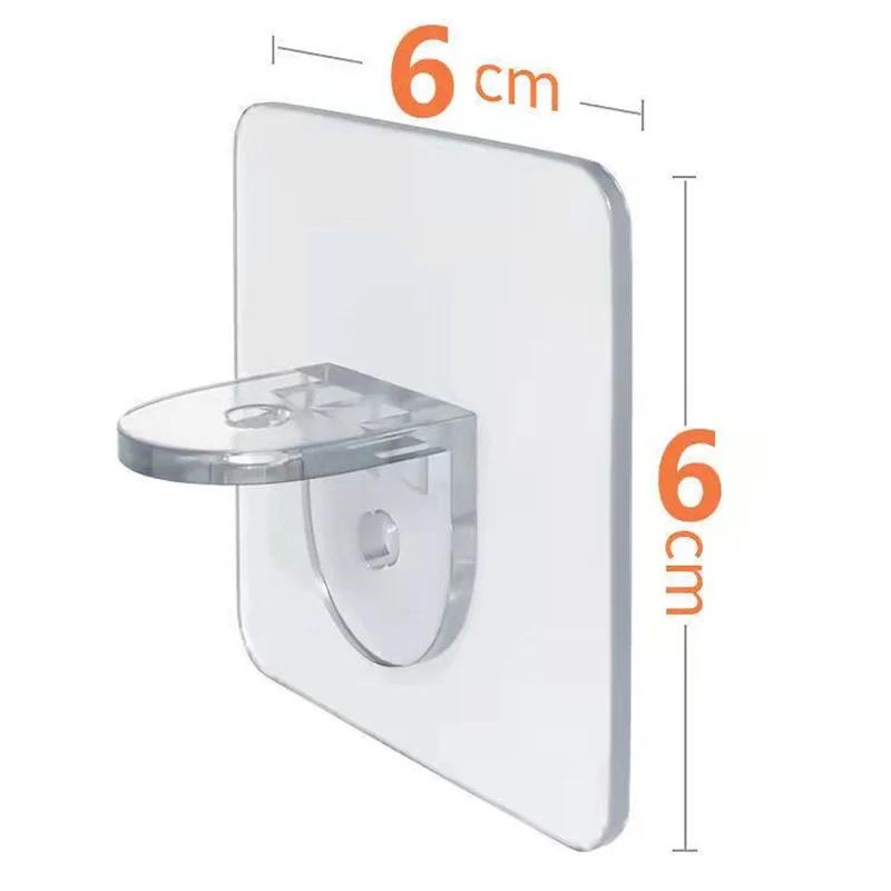 10pcs Adhesive Shelf Support Pegs Shelf Support Adhesive Pegs Closet Cabinet Shelf Support Clips Wall Hangers Strong Holders