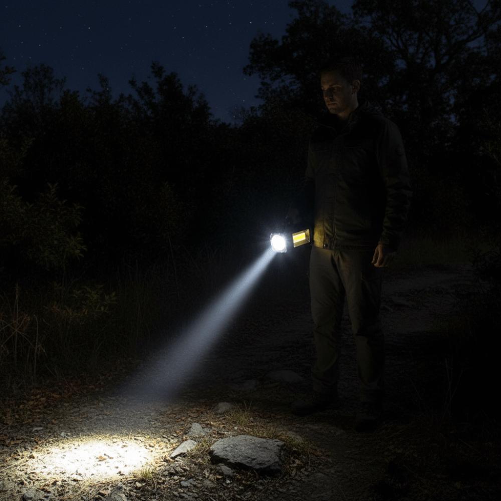 Rechargeable Camping Flashlight Waterproof Powerful Handheld Lantern Wilderness