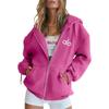 Modische Persönlichkeit Blume Reißverschluss Hoodie Locker Freizeitkleidung Langarm Kapuzen-Strickjacke