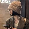 New Women Slouchy Winter Hat Fashion Decorate Cuff Beanie Hat Warm Winter Cap For Female Casual Streetwear Knitted Hat