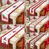 Christmas Table Runner Merry Christmas Decoration for Home 2025 Tablecloth Xmas Ornament Navidad Natal Noel New Year Gift 2025