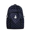 Dot Print Girls Backpack Junior High School Student Lightweight Schoolbag