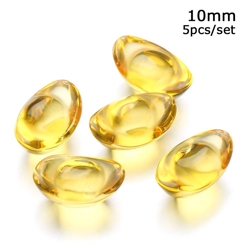 

5pcs Various Sizes Living Room Opening Gift Fortune Crystal Ingot Ornament Home Decoration Glass Ornament Gold Ingots