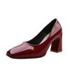 2025 new spring autumn casual high-heeled shoes woman sexy ladies thick heels platform pumps black red pink women shoes WSH3187